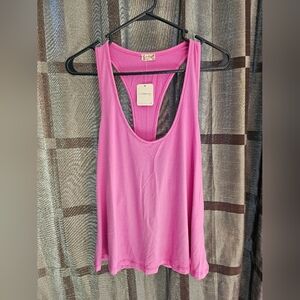 Free People Intimately A Line Tank Top, Hula Hoop Pink, Size XS, NWT